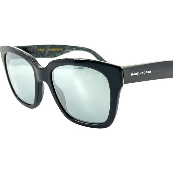 Marc Jacobs MARC 229S Womens Sunglass NS8T4 Black Glitter w Mirror